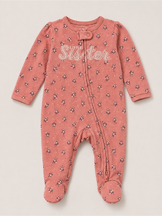 Carter's Other - Carter’s - Double Zipper Sleeper W/ ‘Little Sister’ (Cotton) - 3M